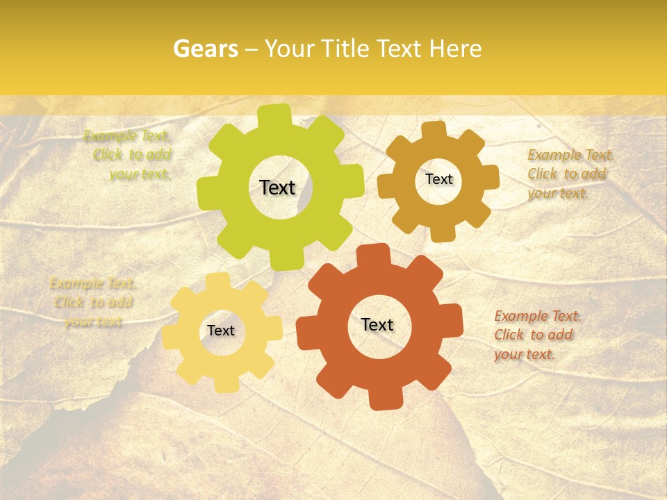 Pattern October Closeup PowerPoint Template