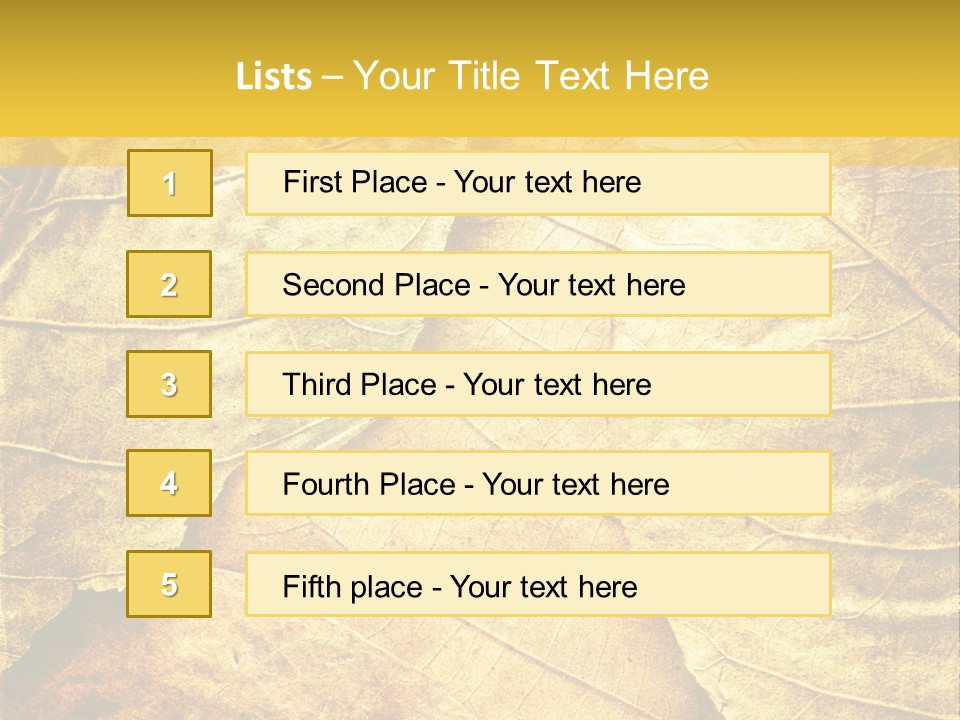 Pattern October Closeup PowerPoint Template
