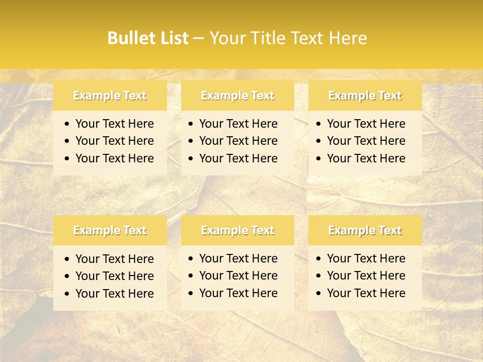 Pattern October Closeup PowerPoint Template