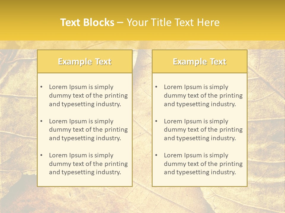 Pattern October Closeup PowerPoint Template