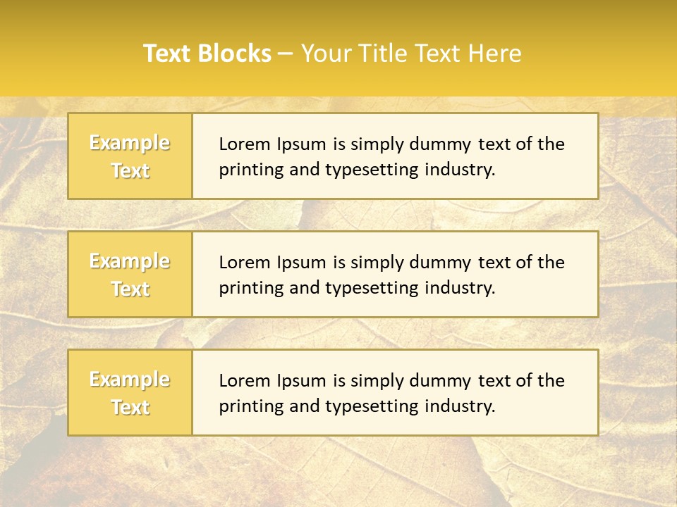 Pattern October Closeup PowerPoint Template