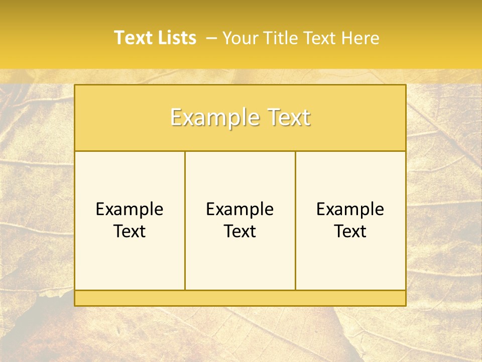 Pattern October Closeup PowerPoint Template