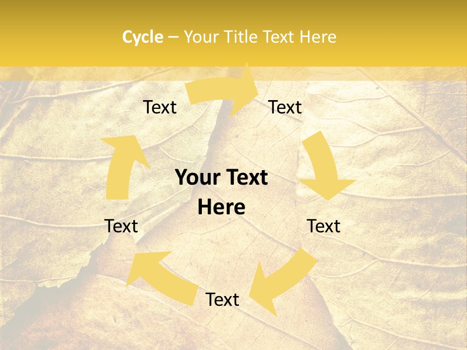 Pattern October Closeup PowerPoint Template