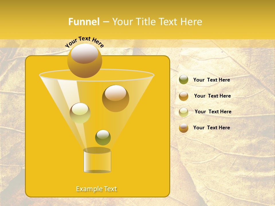 Pattern October Closeup PowerPoint Template