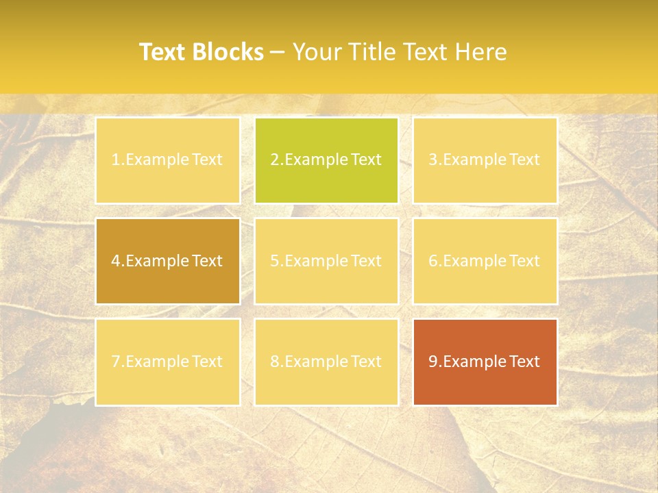Pattern October Closeup PowerPoint Template