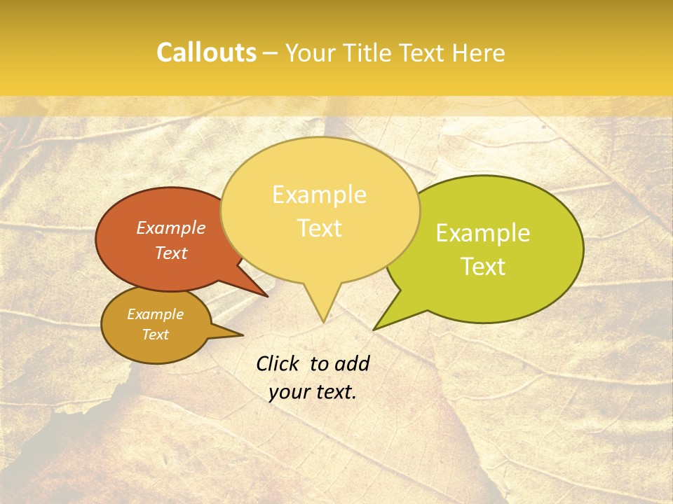 Pattern October Closeup PowerPoint Template