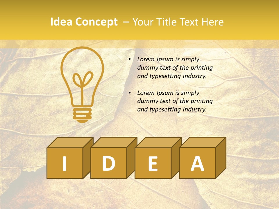 Pattern October Closeup PowerPoint Template