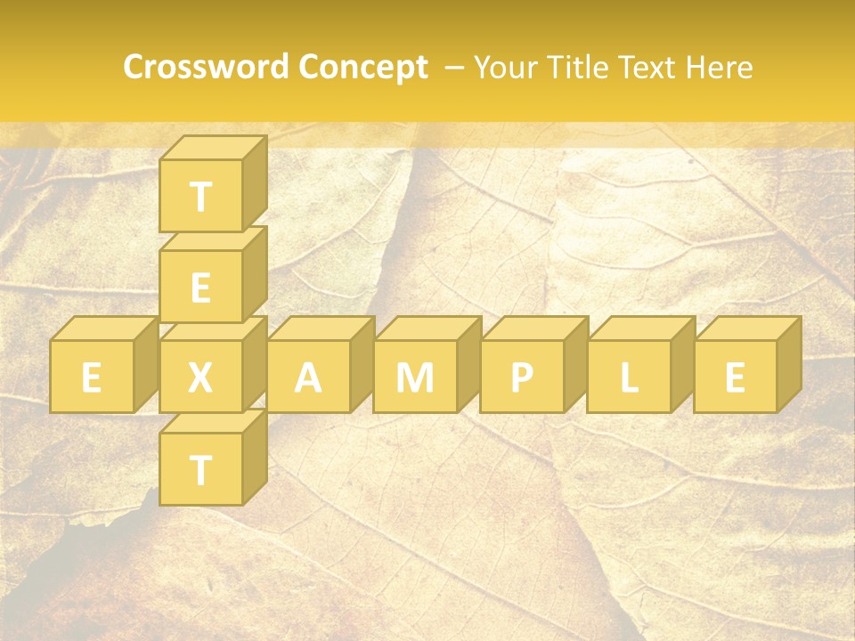Pattern October Closeup PowerPoint Template