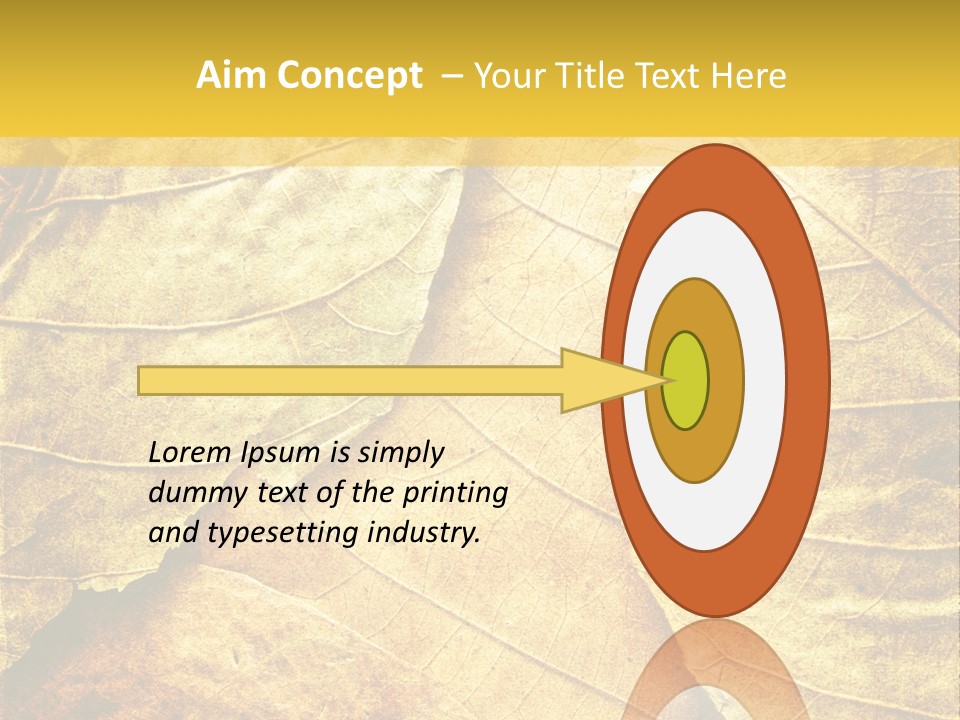 Pattern October Closeup PowerPoint Template