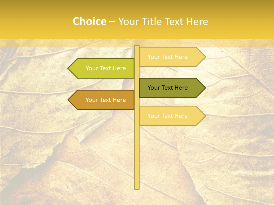 Pattern October Closeup PowerPoint Template