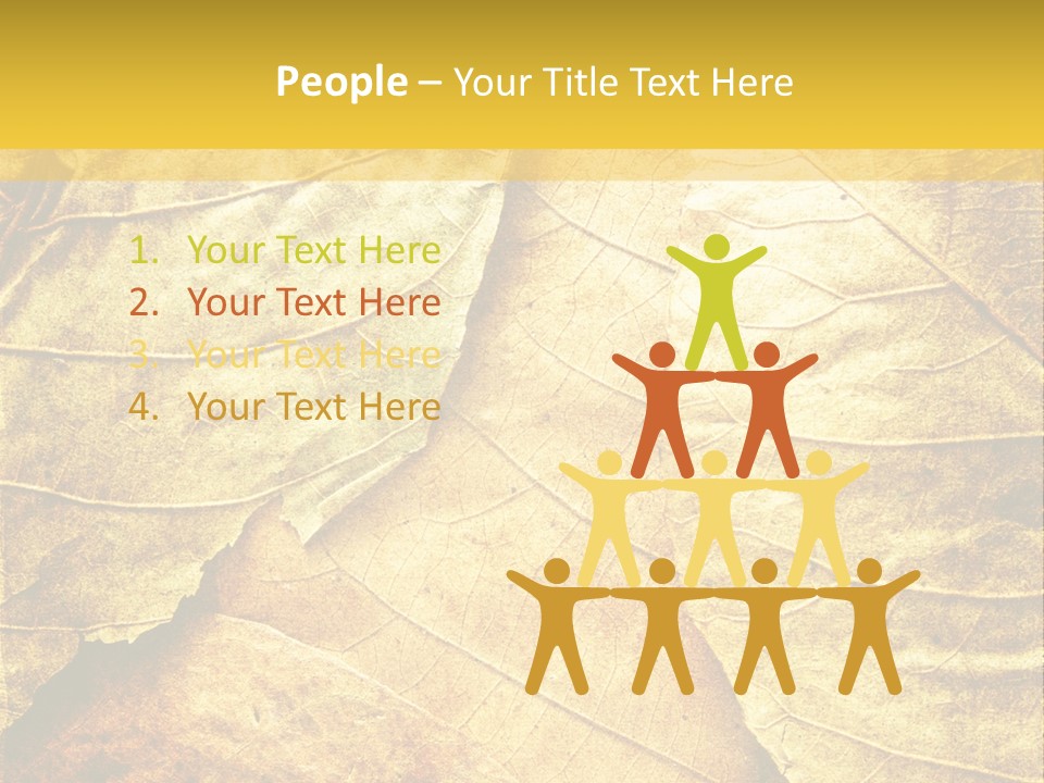 Pattern October Closeup PowerPoint Template