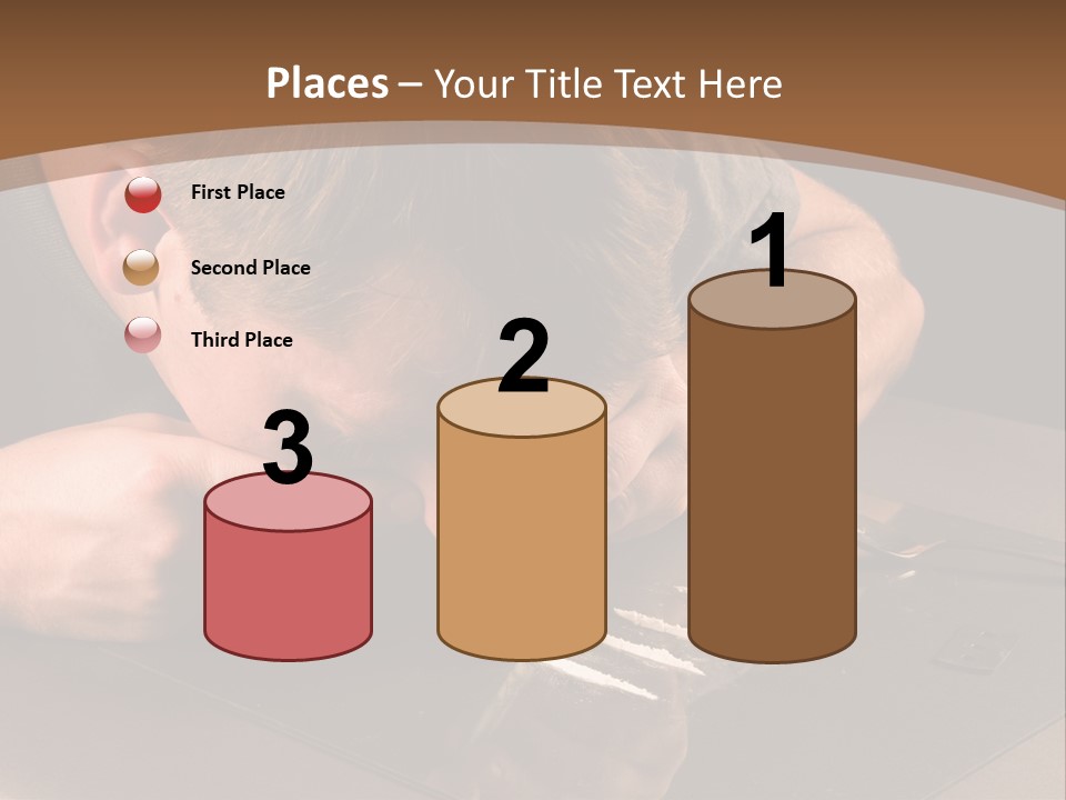 Guy Sniffing Coke PowerPoint Template