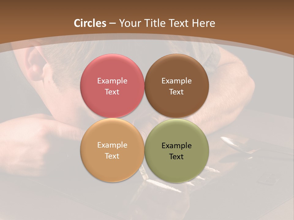 Guy Sniffing Coke PowerPoint Template