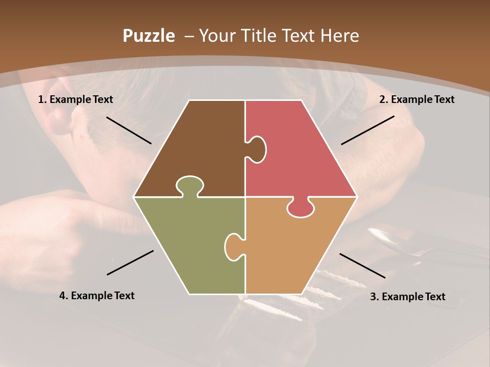 Guy Sniffing Coke PowerPoint Template