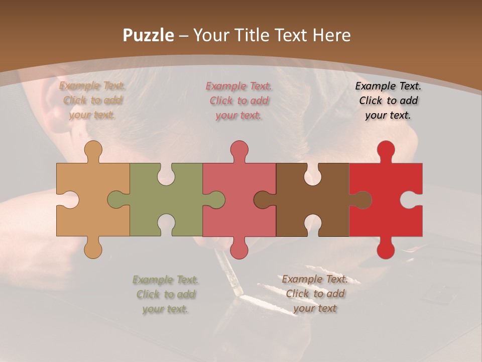 Guy Sniffing Coke PowerPoint Template