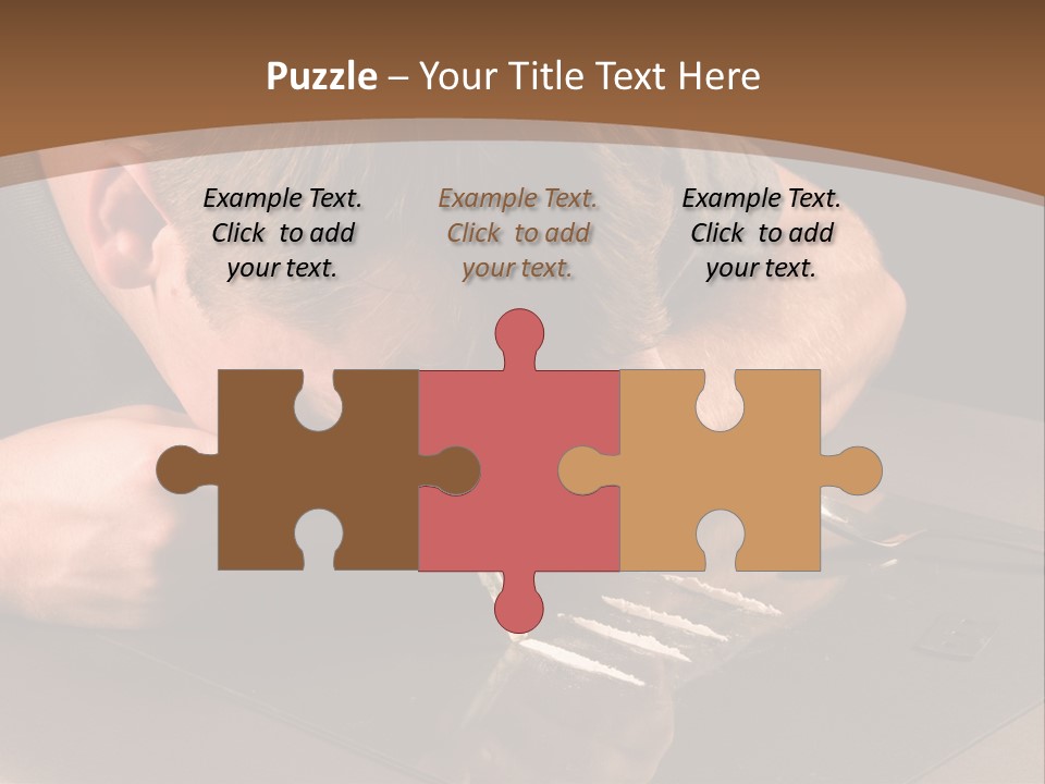 Guy Sniffing Coke PowerPoint Template