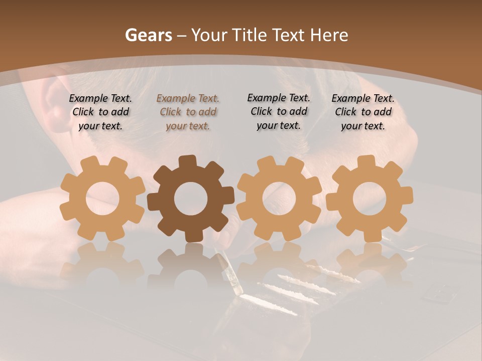 Guy Sniffing Coke PowerPoint Template