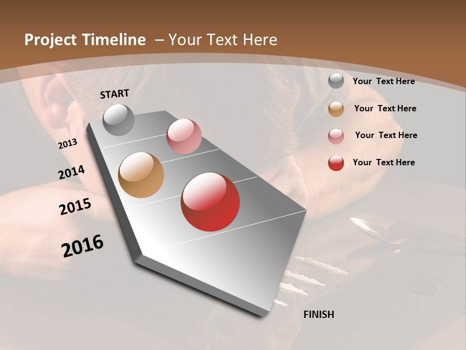 Guy Sniffing Coke PowerPoint Template
