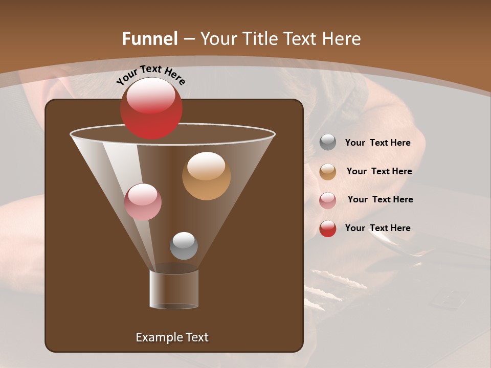 Guy Sniffing Coke PowerPoint Template