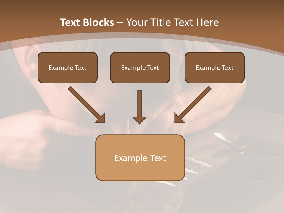 Guy Sniffing Coke PowerPoint Template