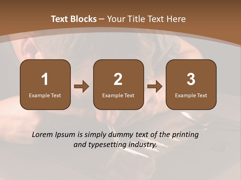 Guy Sniffing Coke PowerPoint Template