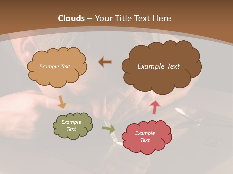 Guy Sniffing Coke PowerPoint Template