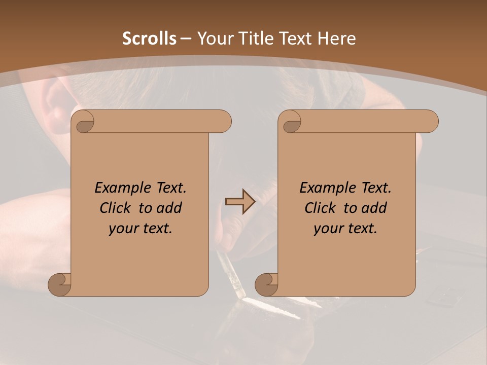 Guy Sniffing Coke PowerPoint Template