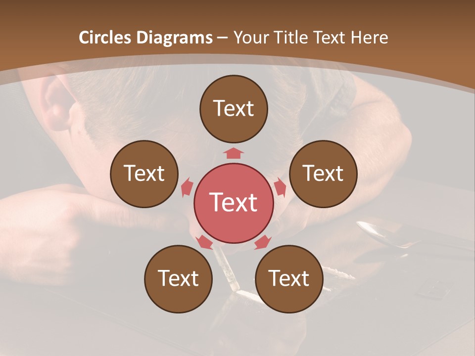 Guy Sniffing Coke PowerPoint Template