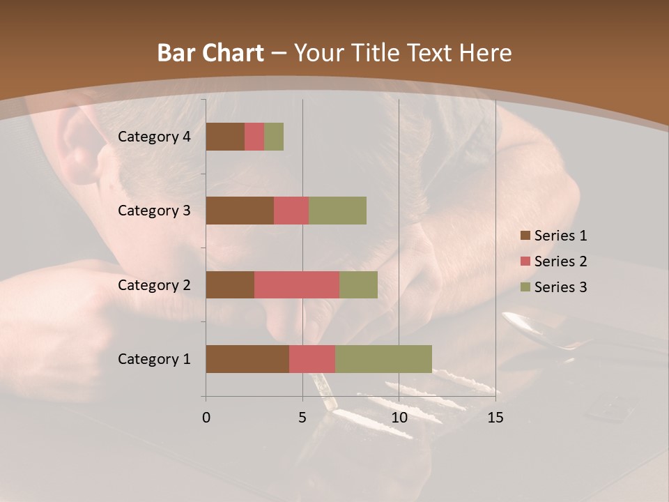 Guy Sniffing Coke PowerPoint Template