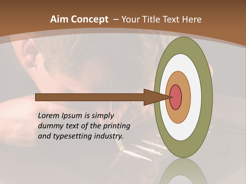 Guy Sniffing Coke PowerPoint Template