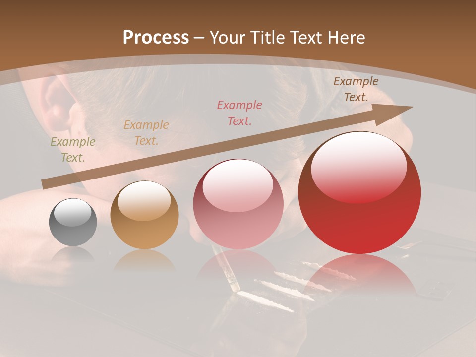 Guy Sniffing Coke PowerPoint Template