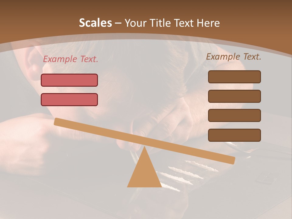Guy Sniffing Coke PowerPoint Template
