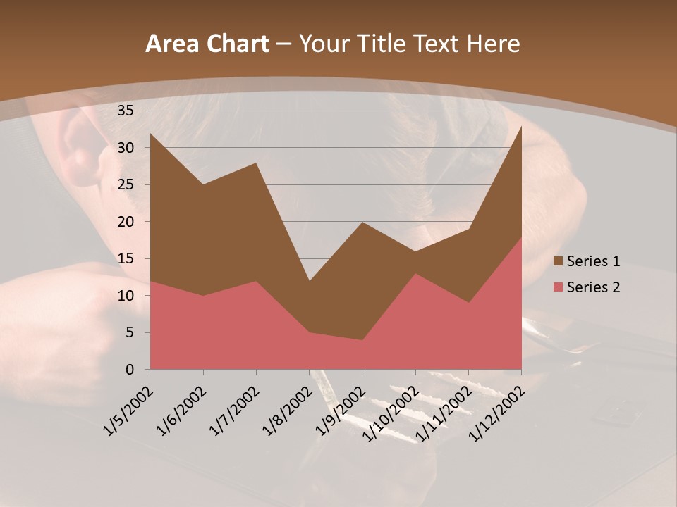 Guy Sniffing Coke PowerPoint Template