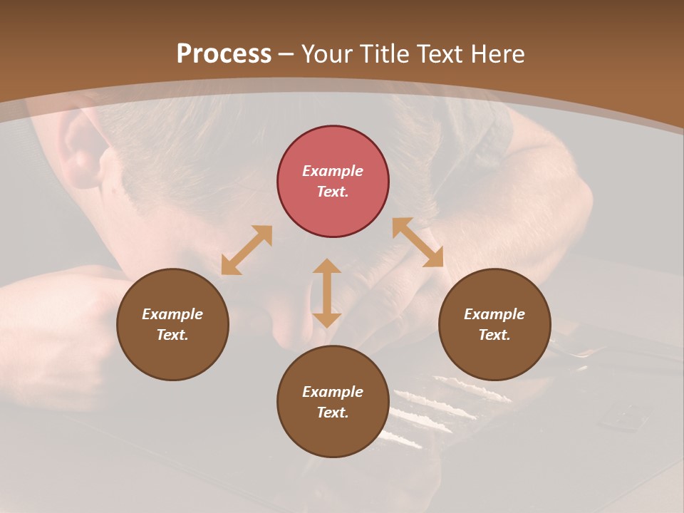 Guy Sniffing Coke PowerPoint Template