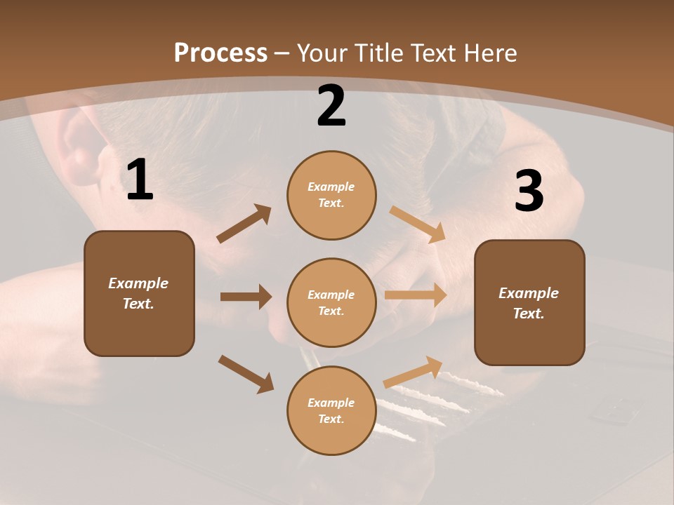 Guy Sniffing Coke PowerPoint Template