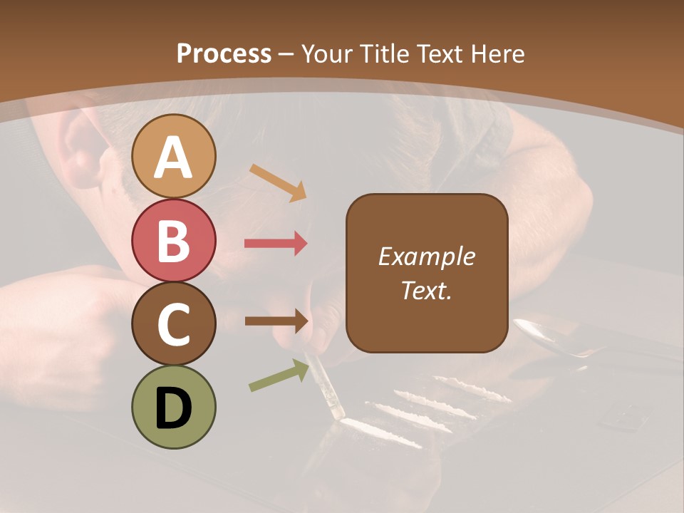 Guy Sniffing Coke PowerPoint Template