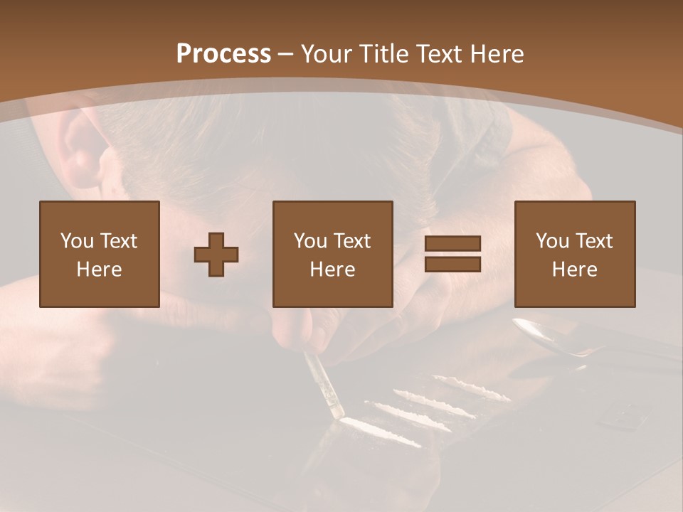 Guy Sniffing Coke PowerPoint Template
