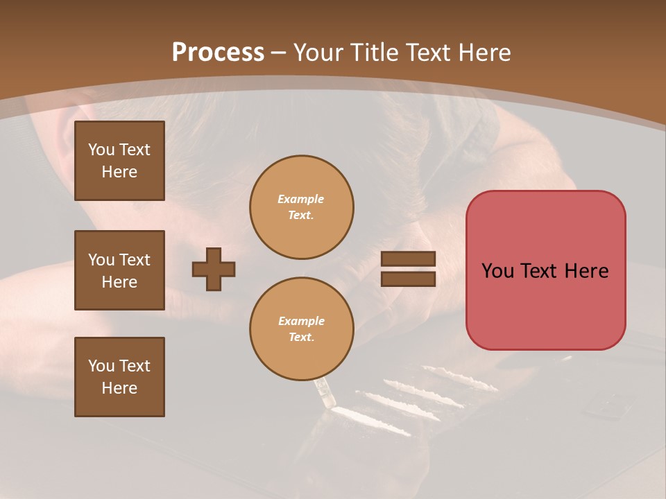 Guy Sniffing Coke PowerPoint Template