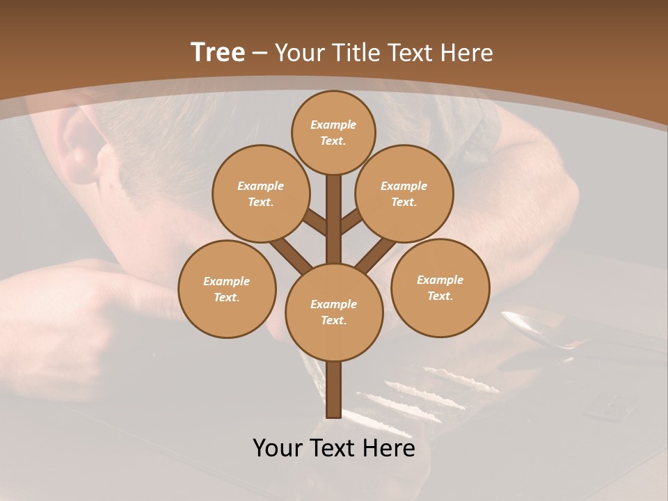 Guy Sniffing Coke PowerPoint Template