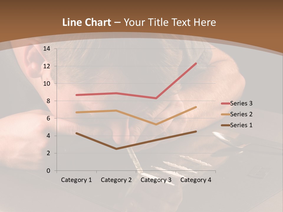 Guy Sniffing Coke PowerPoint Template