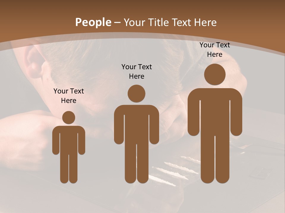 Guy Sniffing Coke PowerPoint Template