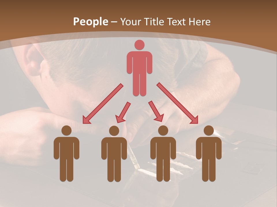 Guy Sniffing Coke PowerPoint Template