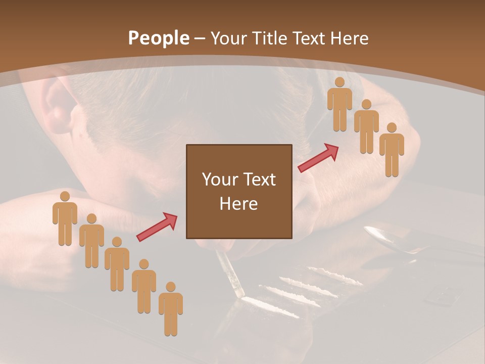 Guy Sniffing Coke PowerPoint Template