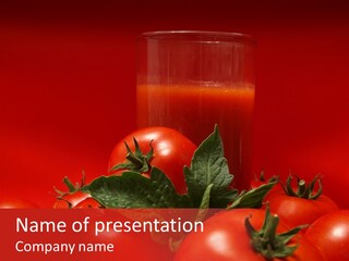 Vegetable Still Red PowerPoint Template