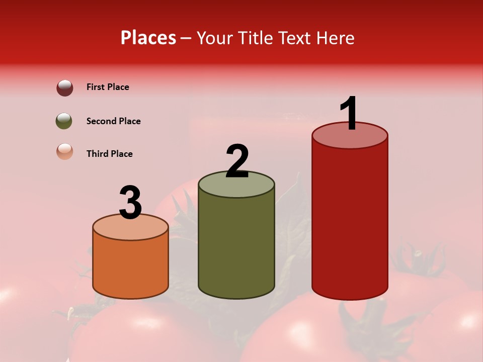 Vegetable Still Red PowerPoint Template