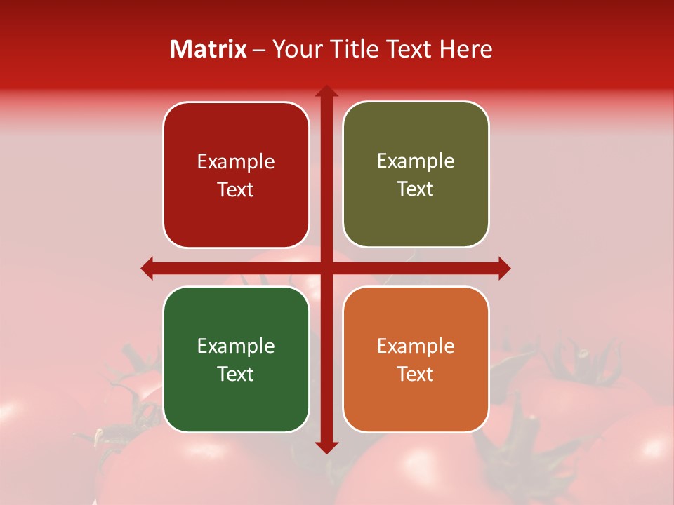 Vegetable Still Red PowerPoint Template