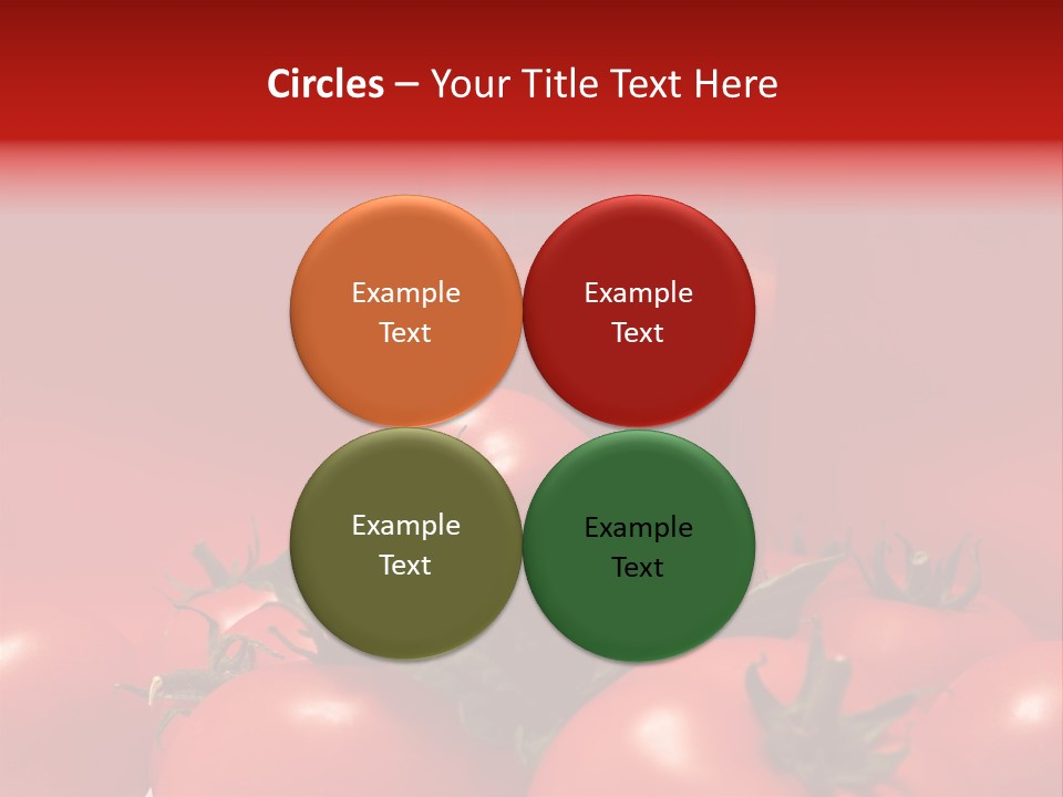Vegetable Still Red PowerPoint Template