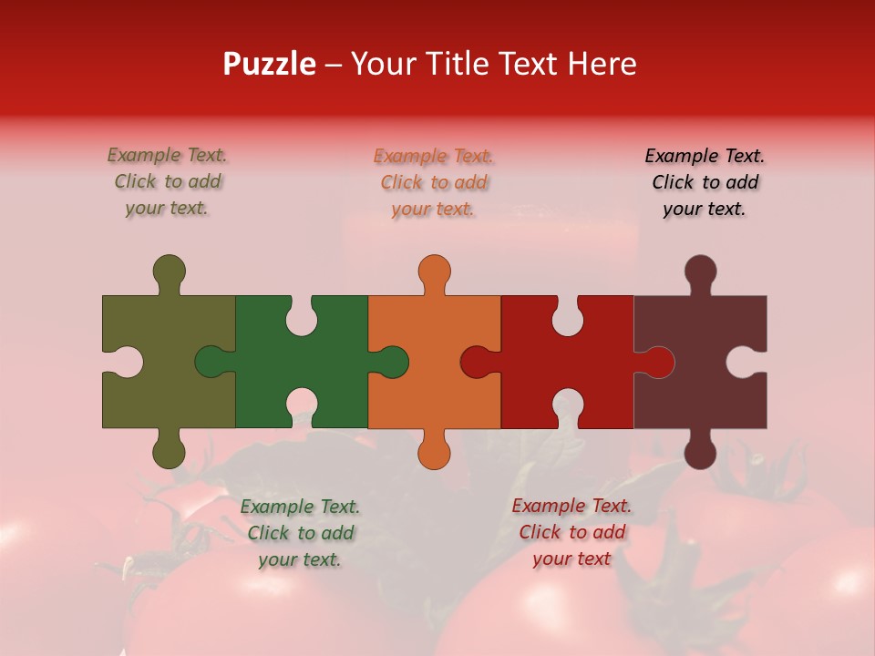 Vegetable Still Red PowerPoint Template