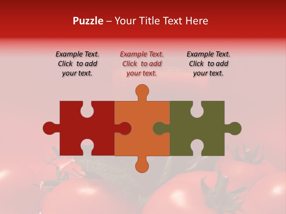 Vegetable Still Red PowerPoint Template