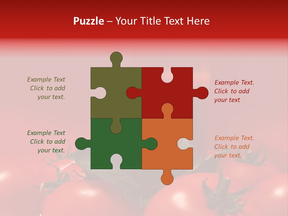 Vegetable Still Red PowerPoint Template